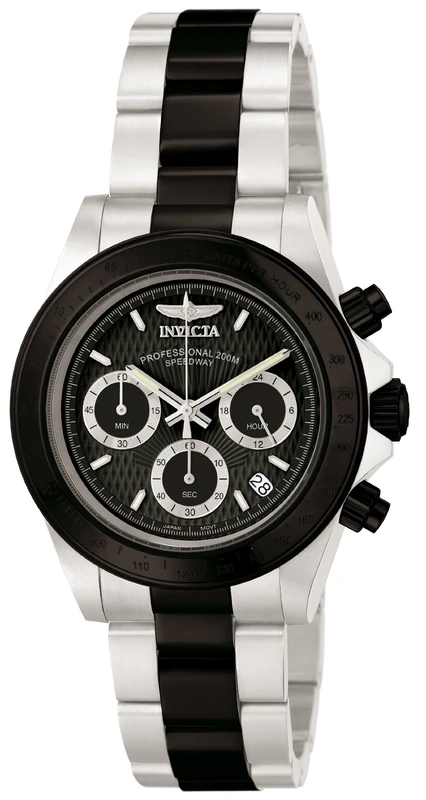 Invicta Speedway 6934 Men's Watch - Waterproof - Analogue - Quartz Movement - stainless steel with grey dial - 39mm