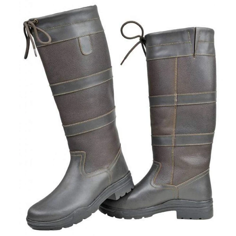 HKM Unisex Belmond Winter Fashion Boots, Dark Brown, 6.5