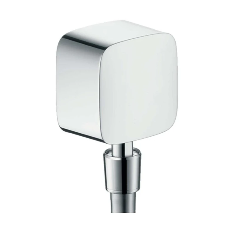 hansgrohe 27414000 Fix Fit Wall Outlet Hose Connection with Non-Return Valve - Chrome (150-Piece)
