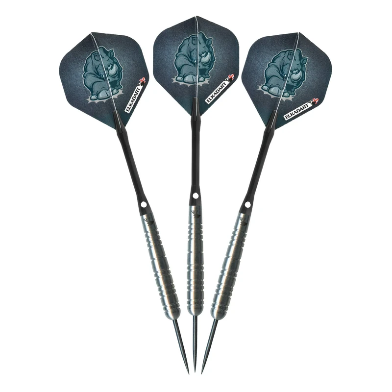 Elkadart Rhino 80% Tungsten Steel Tip Darts with Storage/Travel Case, 30 Grams