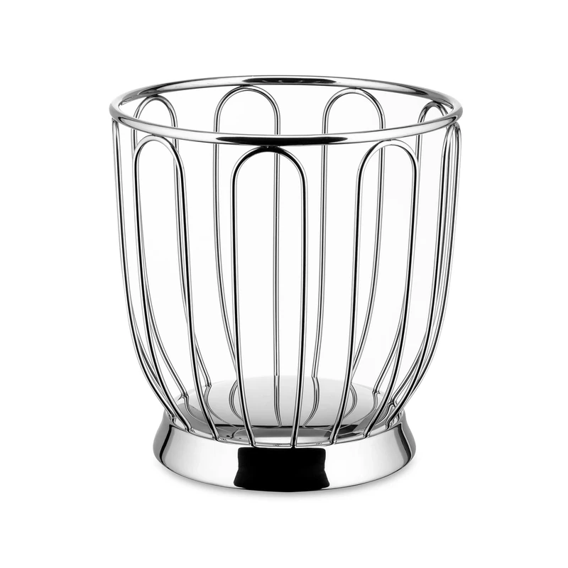 Alessi 370/19 - Design Wire-Worked Citrus Fruit Holder, 18/10 Stainless Steel, 19 cm - Image 1