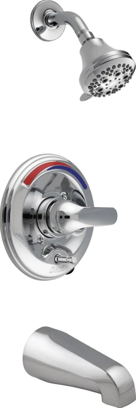Delta Faucet T13691 Classic 13 Series Tub and Shower Trim - Push Button Diverter (Valve Sold Separately), Chrome