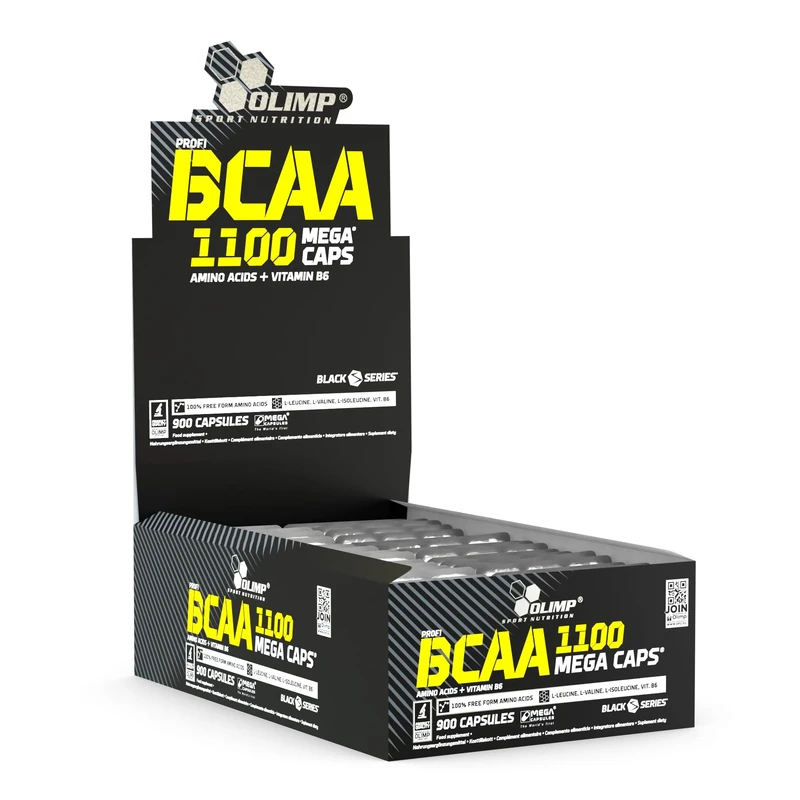 Olimp Labs BCAA Capsules in Blister Box, 1100 mg, Pack of 900 Mega Capsules,24753