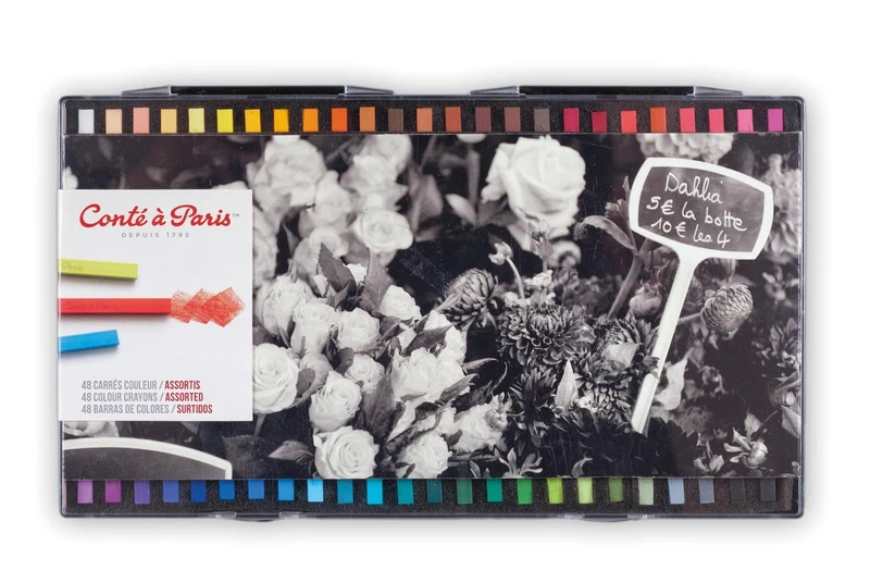 Conte a Paris color Carre Crayons - Assorted colors (Pack of 48)