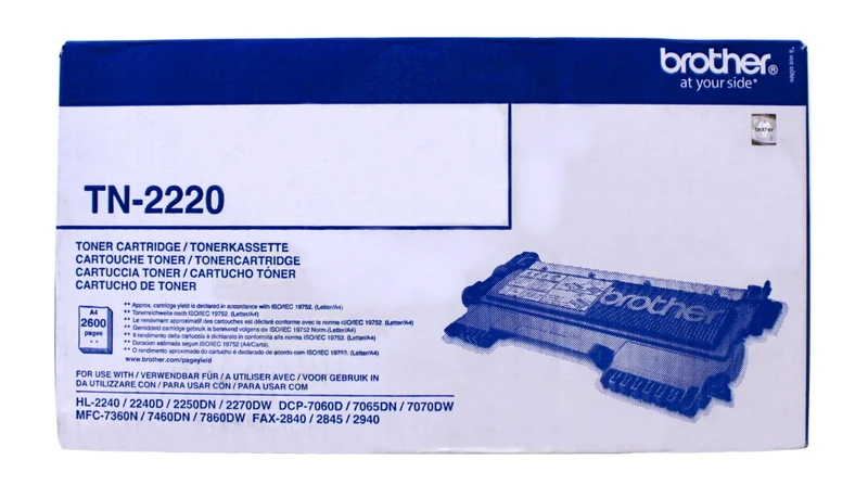 Brother TN-2220 Toner Cartridge, Black, Single Pack, High Yield, Includes 1 x Toner Cartridge, Brother Genuine Supplies