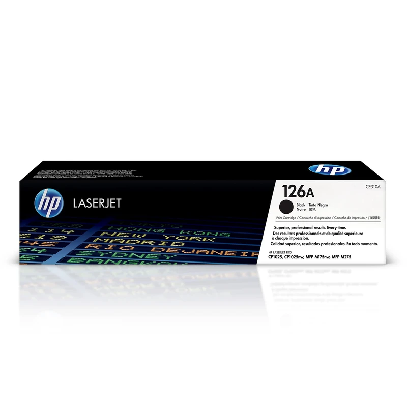 HP CE310A 126A Original LaserJet Toner Cartridge, Black, Single Pack