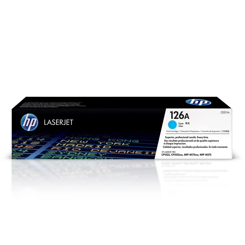 HP CE311A 126A Original LaserJet Toner Cartridge, Cyan, Single Pack