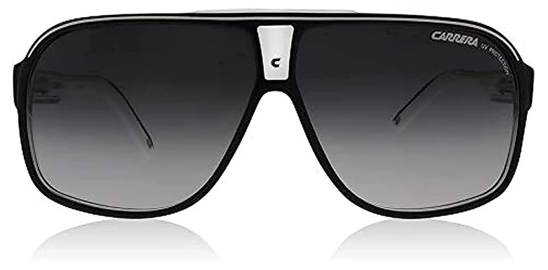 Carrera Grand Prix 2 9O Grand Prix 2 9O T4M 64 Rectangular Sunglasses 64, Black White/Grey Gradient