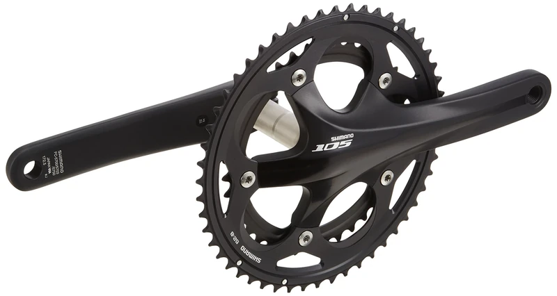 Shimano 105 5700 Double Chainset - Black, 52/39 Chainringsx172.5mm