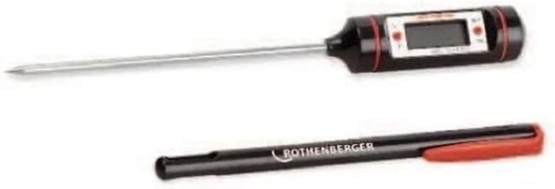 Rothenberger Digital Thermometer - 96 mm Stainless Steel Probe