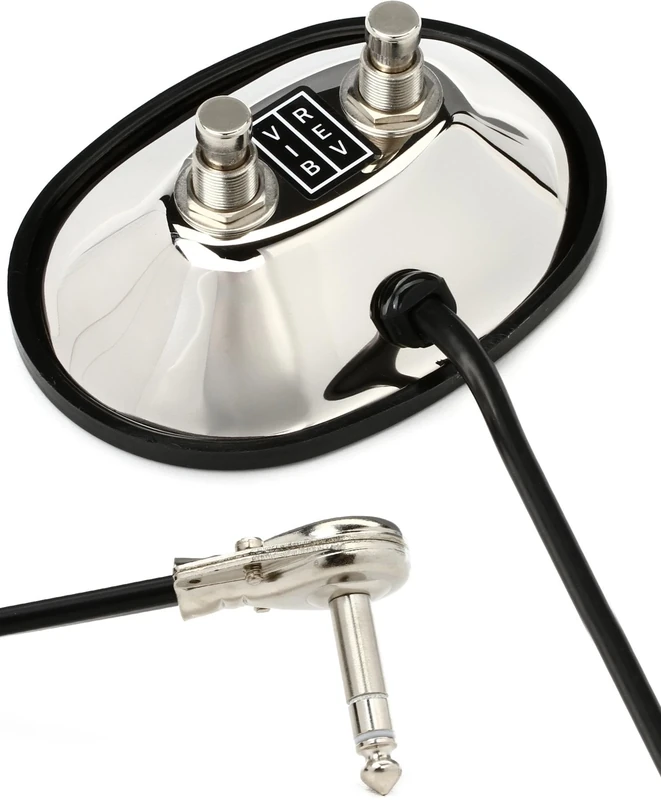 Fender 2-Button Vintage-Style Footswitch: Vibrato/Reverb On/Off with 1/4" Jack