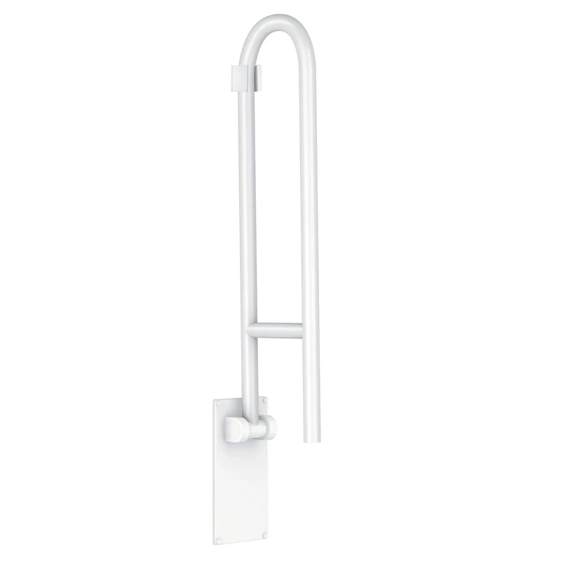Moen R8960FDW 30-Inch Flip Bath Safety Screw-in Bathroom Grab Bar, Glacier, 76.20 cm
