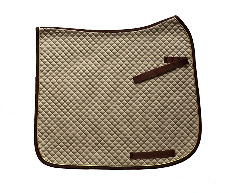 HKM Saddle pad-73818310.0646 Natur/Braun/Gold Vollblut