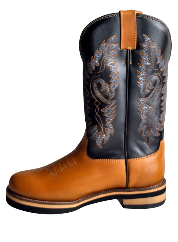 HKM Unisex Softy Cow Western Boots, London Brown, 7