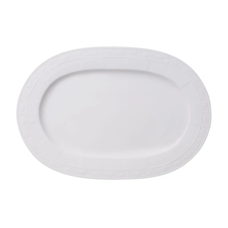 Villeroy & Boch White Pearl 35 cm Oval Platter