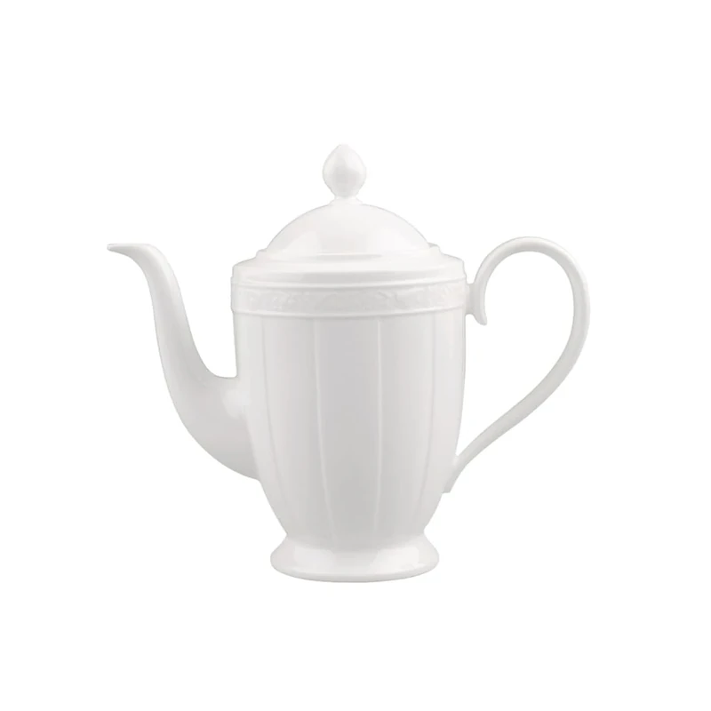Villeroy & Boch White Pearl 1.35 Litre Coffee Pot, 6 Persons