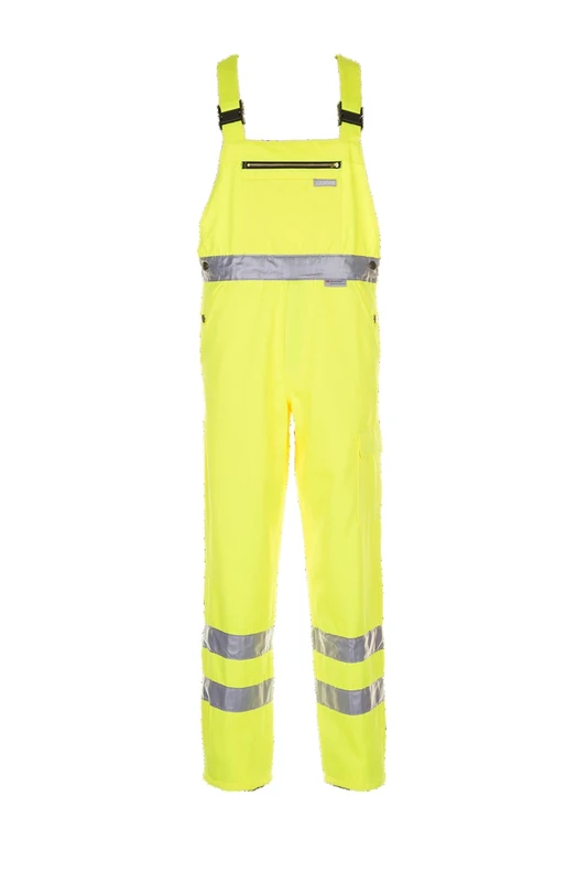 Planam 2022060 Size 60 "High Visible" Dungarees - Yellow - Image 1