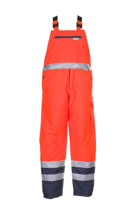 Planam 2036024 Size 24 "High Visible" Overall - Orange/Marine Blue