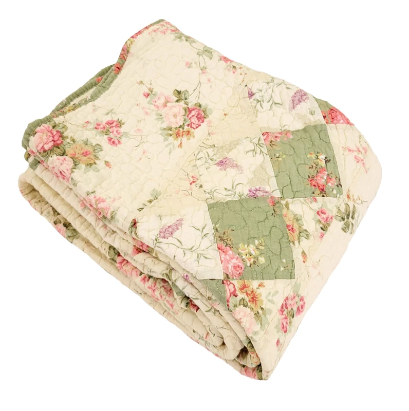 Greenland Home Bliss Throw Blanket, Full, Ivory