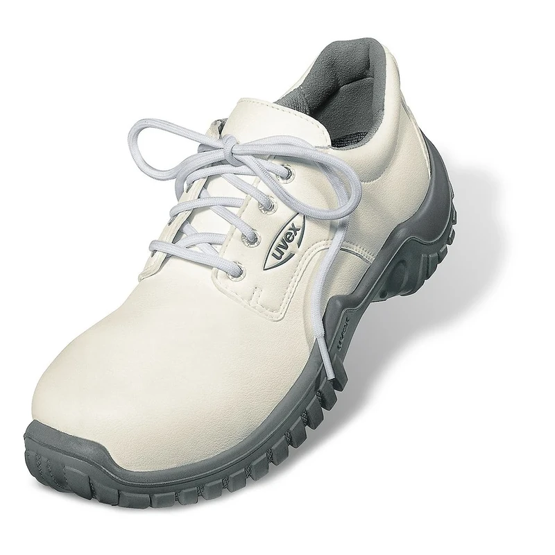 UVEX 6964.8-3 Xenova Hygiene Lace-up Safety Shoe with Hydroflex 3D Foam Insole, S2, Size 3, White