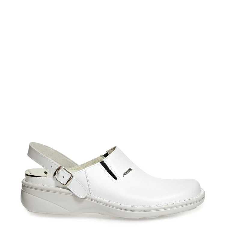 Abeba 6903-36 Size 36 "Reflexor" Occupational-Clog Shoe - White