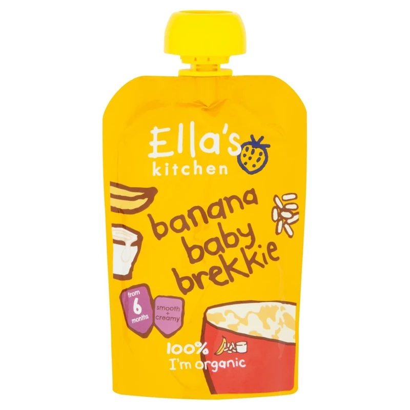 Ella's Kitchen, Stage 1 Baby Brekkie Banana Pack of, 600 gram, (Pack of 6)