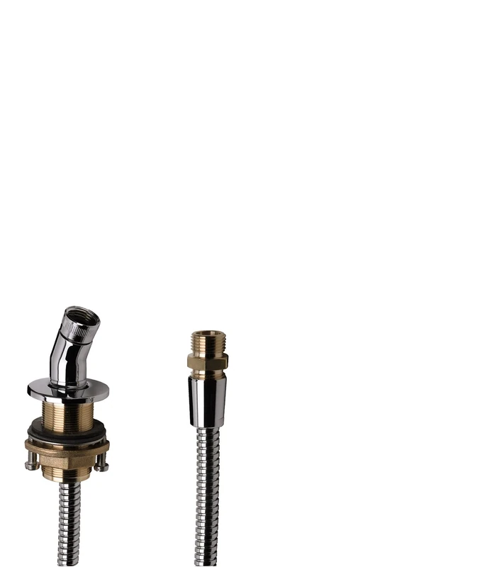 hansgrohe Shower Holder Rim Mounted, Shower Head Holder for Bath Rim mounting, Chrome 28307000