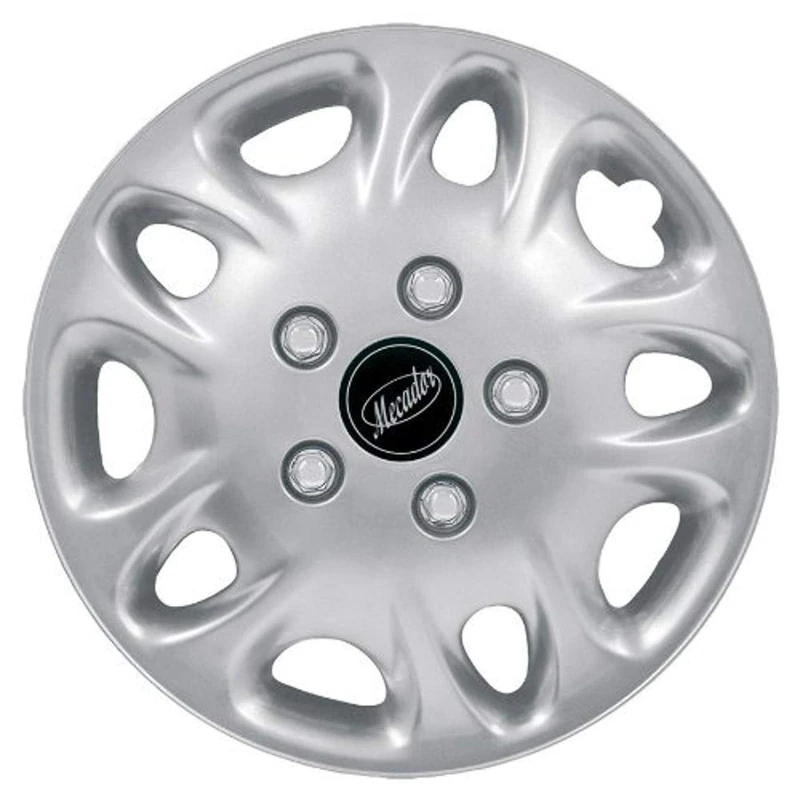 Petex Mecador RB510317 Wheel Trims 17-Inch Double-Lacquered / Chrome-Plated Wheel Nuts / ABS Plastic in Box Silver