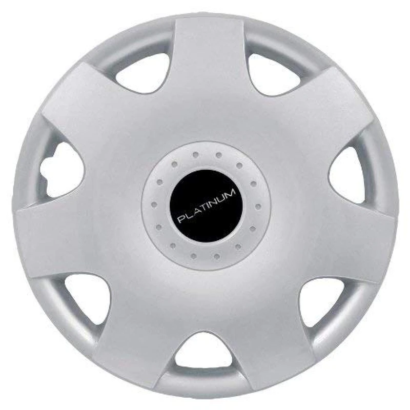 Petex Platinum RB524413 Wheel Trims 13 Inch Double-Lacquered Nylon in Box Silver - Set of 4