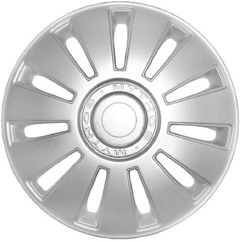 Petex RB52841 Mythos : Nylon in Box, Silver - Car Wheel Trims (Set of 4)