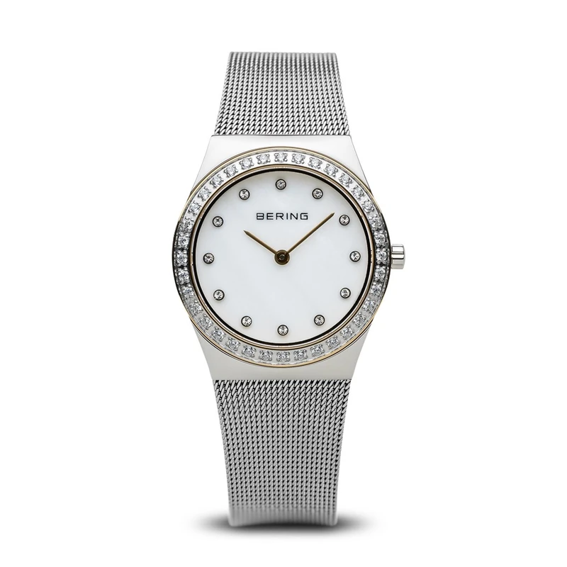 BERING Women Analog Quartz Classic Collection Watch with stainless steel Strap and Sapphire Crystal 12430-010