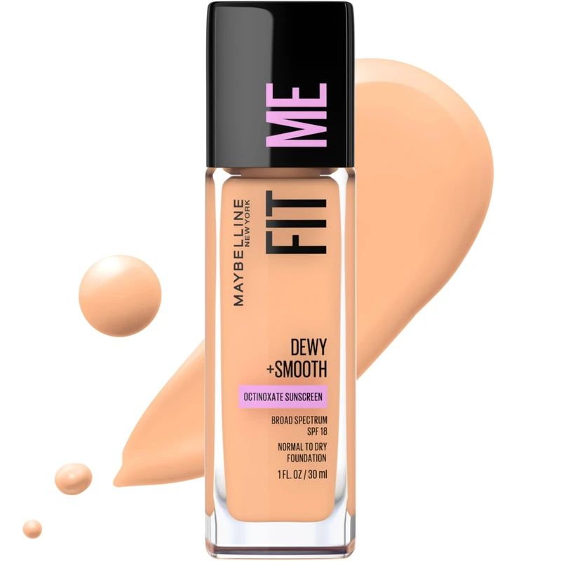 Maybelline Fit Me! Dewy & Smooth Foundation - Buff Beige, SPF 18