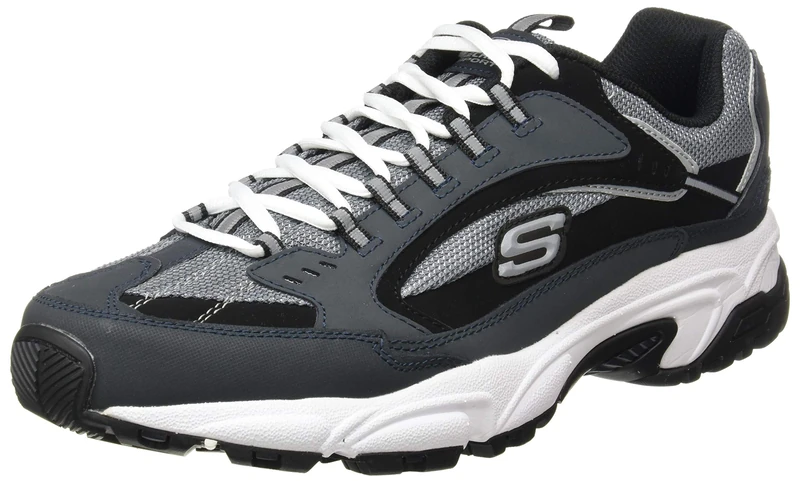 Skechers Men s Stamina Nuovo Cutback fashion sneakers, Navy Black, 12 UK X-Wide