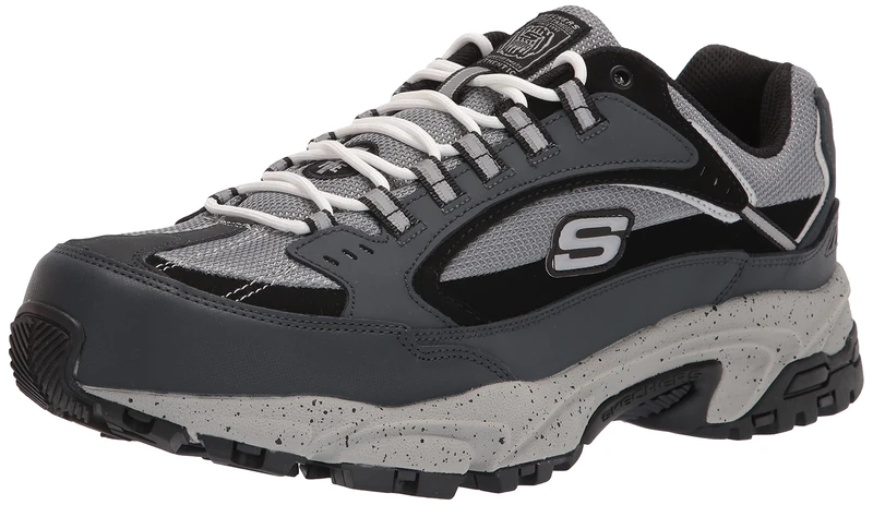 Skechers Men's Stamina Nuovo Cutback fashion sneakers, Navy Black, 9 UK X-Wide