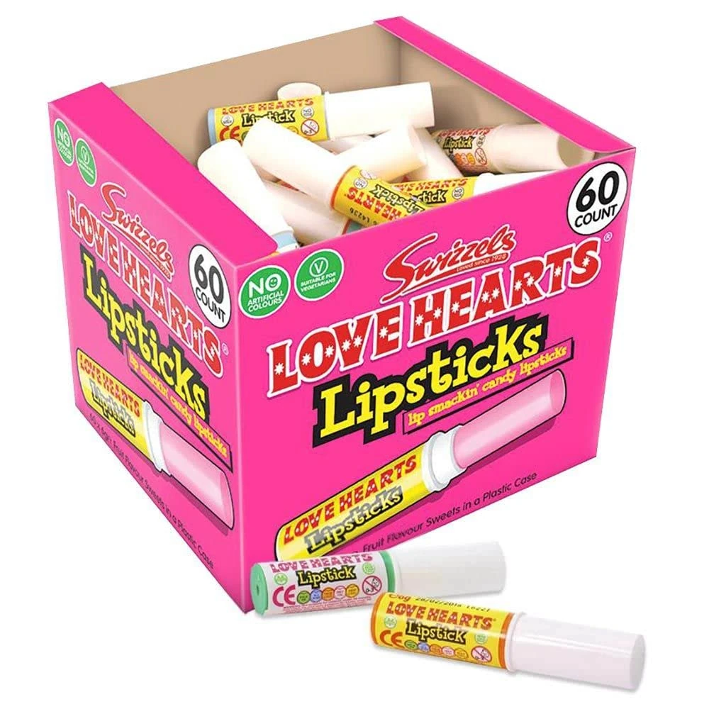 Swizzels Matlow Love Hearts Lipsticks (1 x 60)