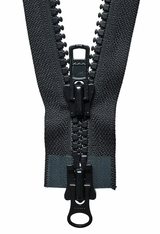 YKK Two Way Slider Zip, No. 580 Black, 66 cm Length