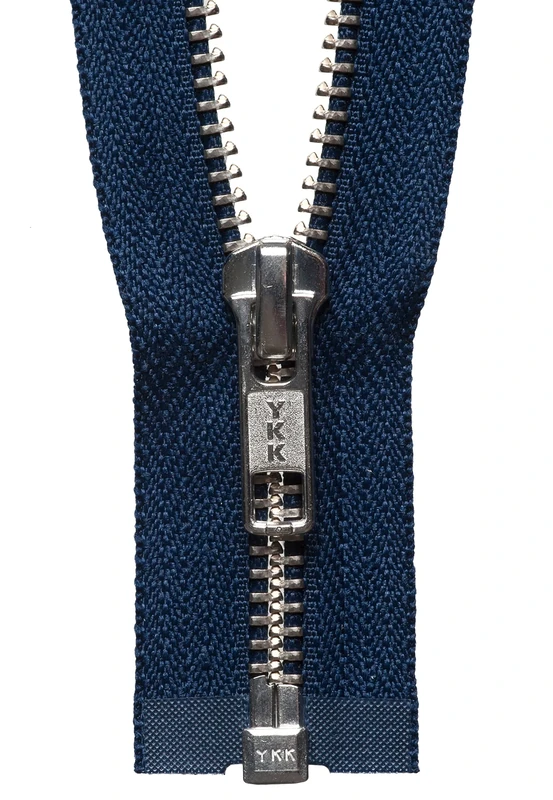 YKK Open Ended Zip, Blue, 30 cm Length