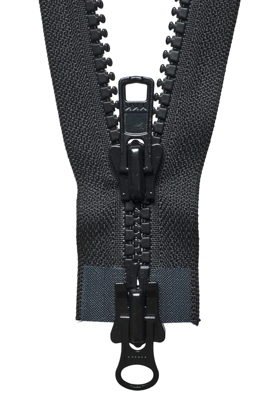 Vislon Heavy Two-Way Open End Zip 76cm: Black