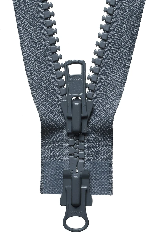 YKK Two Way Slider Zip, No. 578 Dark Grey, 71 cm Length