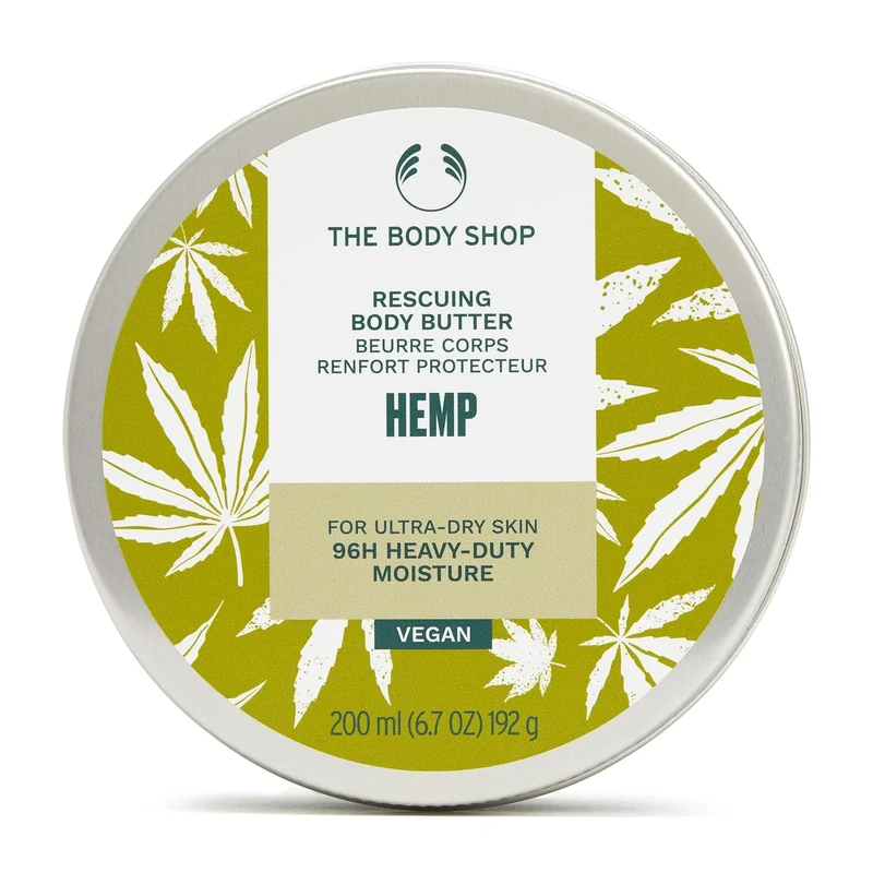 The Body Shop Hemp Body Butter 200ml - 96hr Moisture for Dry Skin - Image 1