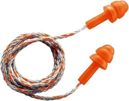 Uvex 2111-202 SNR 23 Whisper Corded Ear Plug In Hygiene Box, Blue/Orange - Image 1