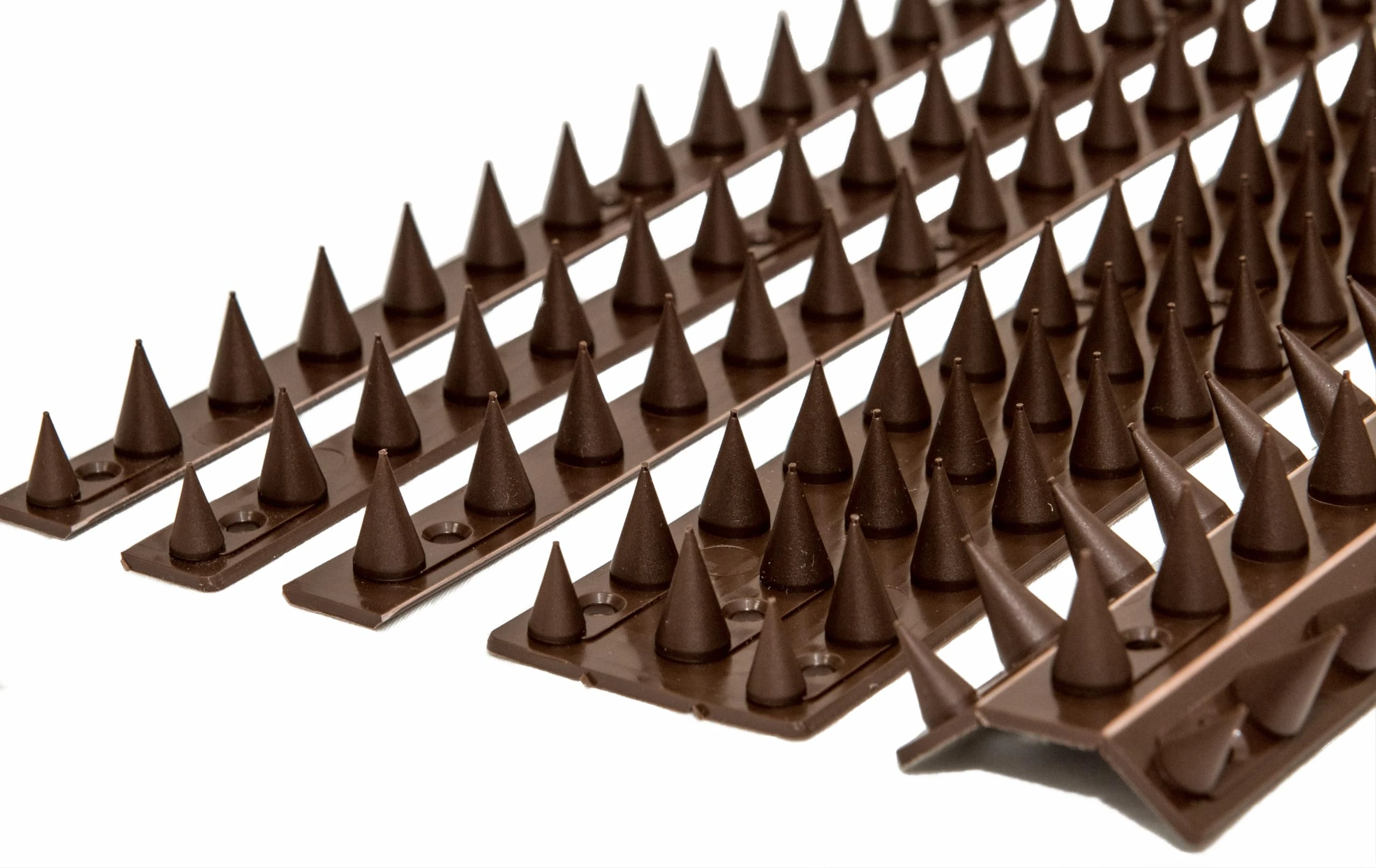 the Cactus Cat Intruder Deterrent Repellent Wall Fence Spikes: Pack of 10 (4.5M to 13.5M) - BROWN