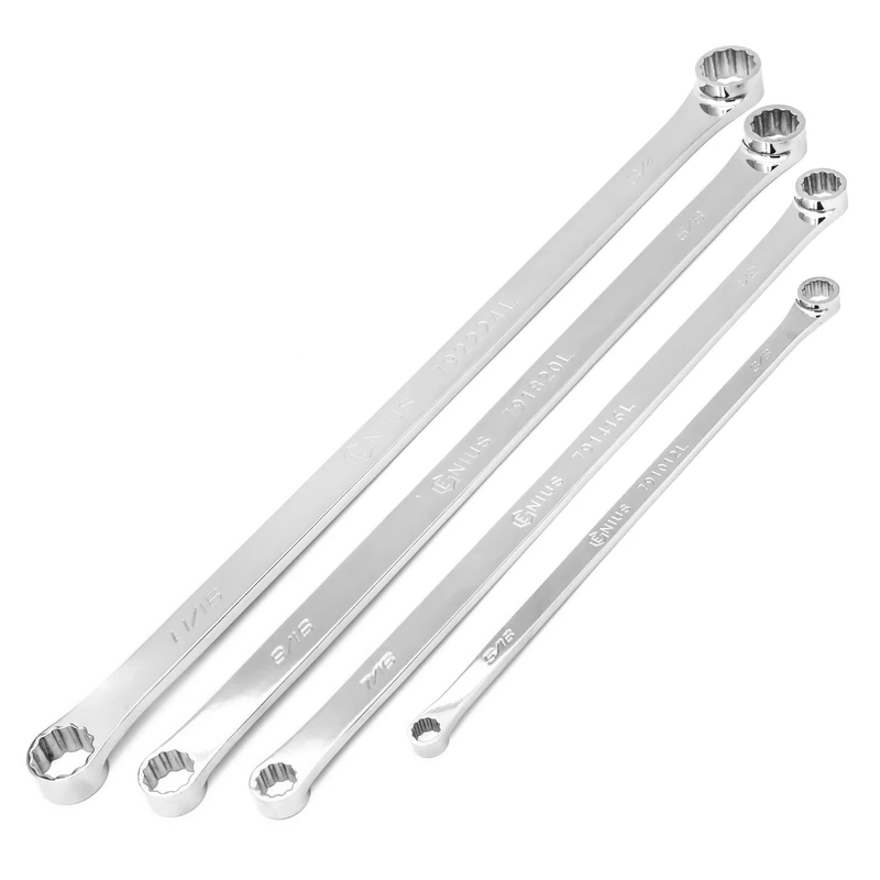 Genius 4 Piece SAE Extra Long Box End Wrench Set