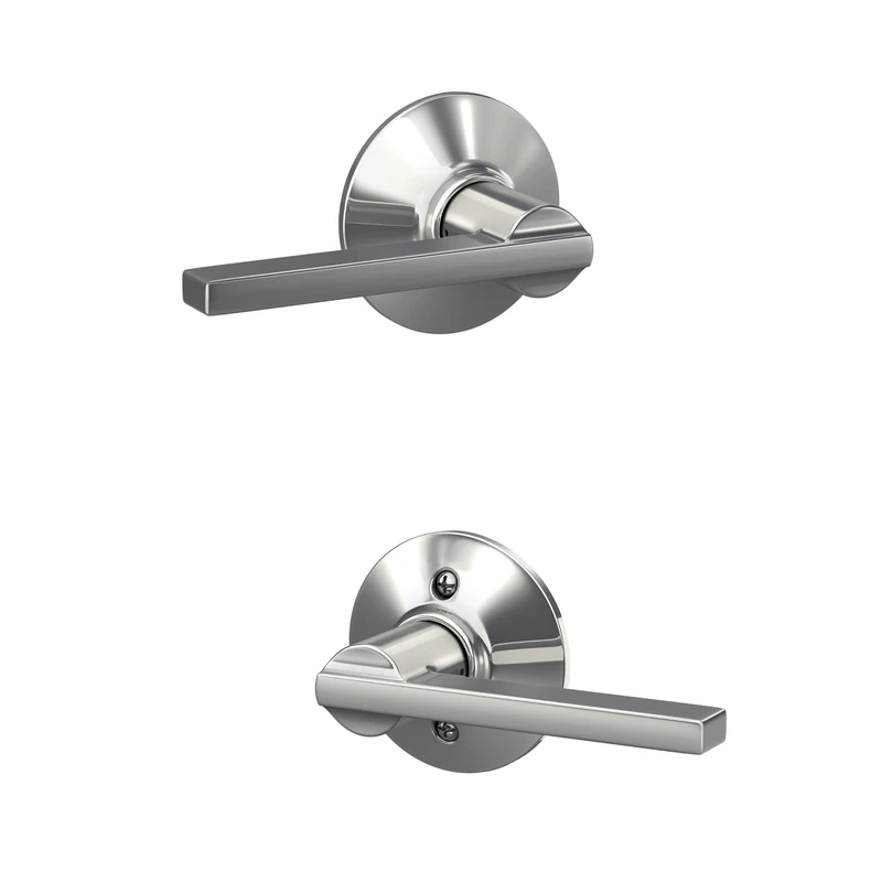 Schlage F10 LAT 625 Latitude Passage Lever, Bright Chrome