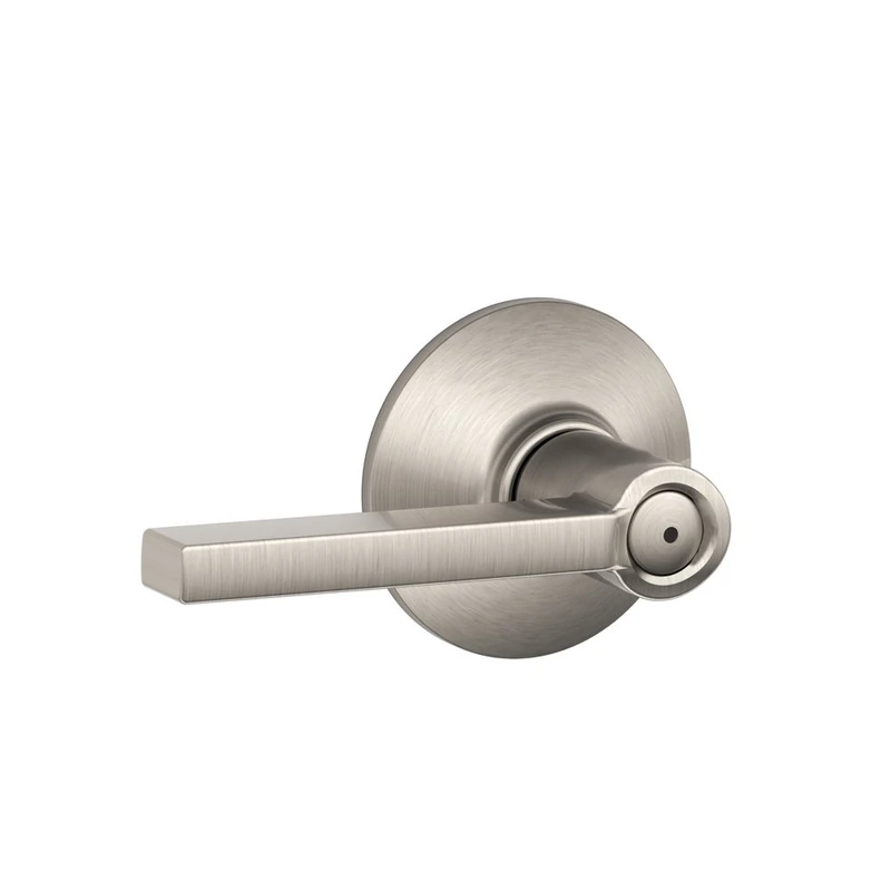 SCHLAGE, Satin Nickel F40 LAT 619 Latitude Privacy Lever
