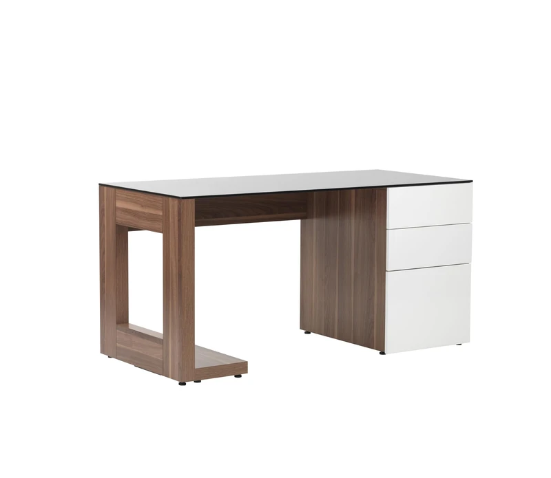 Alphason Sorbonne Walnut Executive Workstation