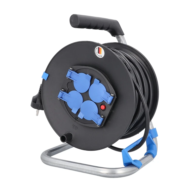 AS – Schwabe 10211 Safety Cable Drum 25 m H05RR-F 3G1.5 with IP20 Indoor 230 MMØ