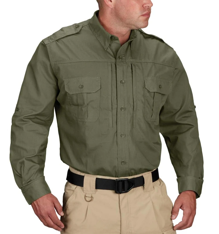Propper Men's Long Sleeve Regular Tactical Shirt - Olive, 3X-Large