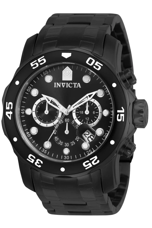 Invicta Pro Diver - SCUBA 0076 Men's Watch - Waterproof - Analogue - Quartz Movement - stainless steel with Black dial - 48mm - Image 1