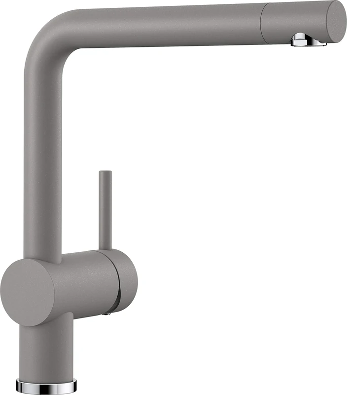 BLANCO LINUS – Modern Kitchen Mixer Tap with High Spout – High Pressure – Grey – 516699